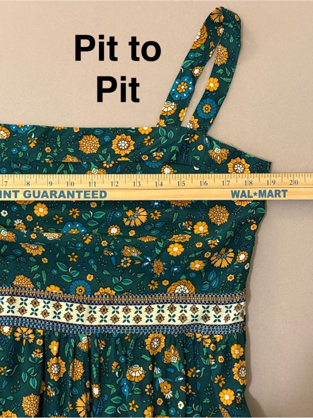 NWT Umgee Green and Blue Patterned Maxi Dress - Picture 8 of 11